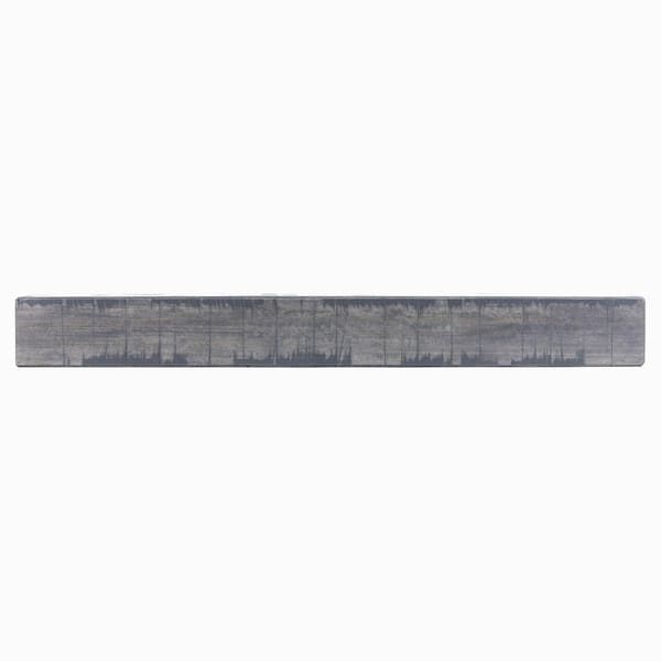 Unbranded Rustic 3 ft. Ash Gray Cap-Shelf Mantel