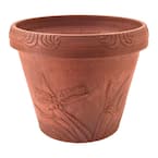 Dragonfly 12-1/2 in. x 10 in. Terra Cotta PSW Pot
