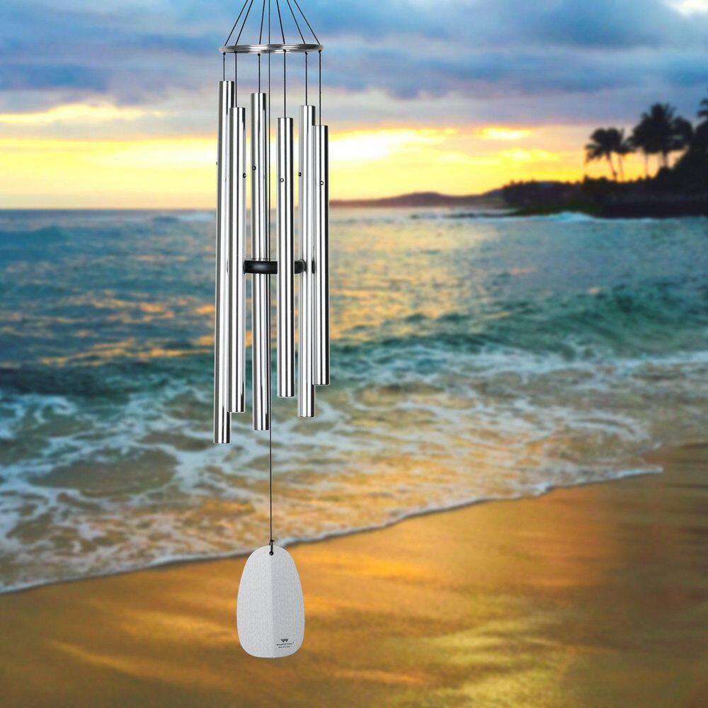 Silver Aluminum 44-Inch Bells of Paradise Wind Chime