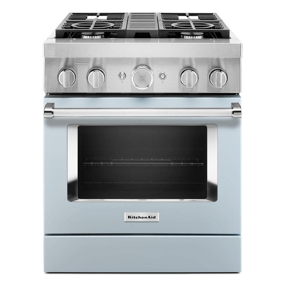 KitchenAid Dual Fuel Range (KFDC500JMB) - Misty Blue KitchenAid Dual Fuel Range (KFDC500JMB) - Misty Blue
