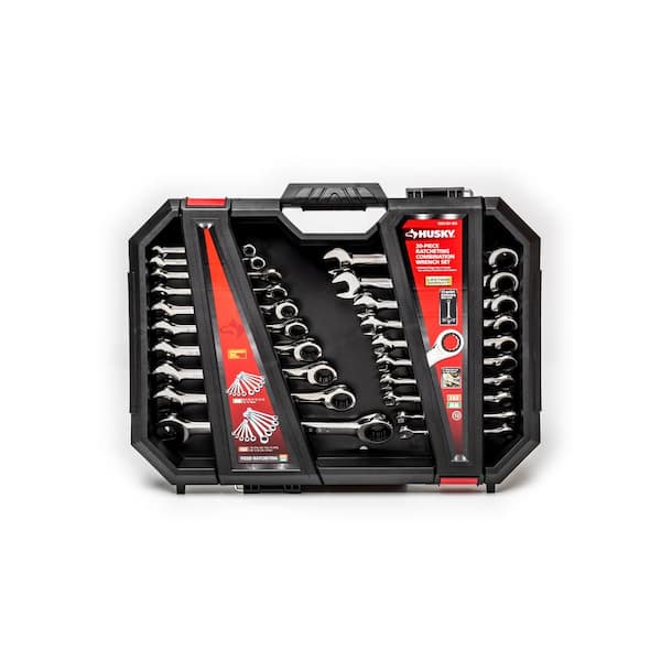 Husky Ratcheting Sae Mm Combination Wrench Set Piece Hrwpcsmn The Home Depot Husky Ratcheting Sae Mm Combination Wrench Set Piece Hrwpcsmn The Home Depot