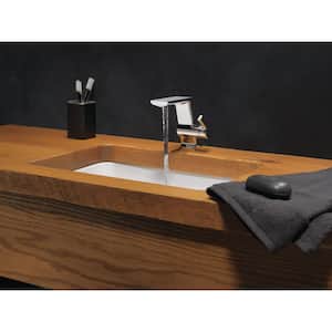 Pivotal Single Handle Single Hole Bathroom Faucet in Lumicoat Chrome