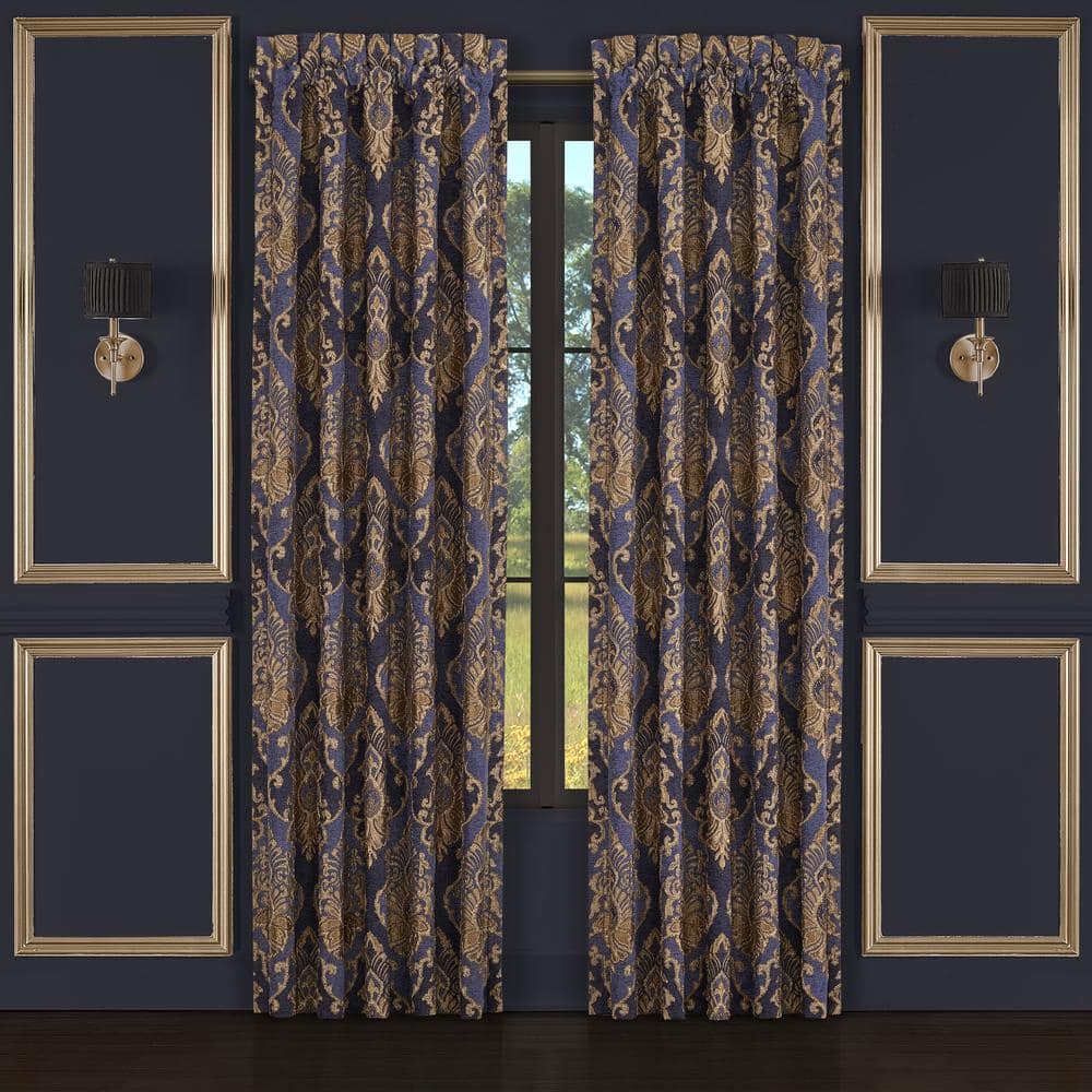 Woodstock Indigo Polyester 84 Window Panel Pair