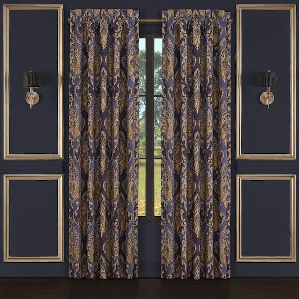 Unbranded Woodstock Indigo Polyester 84" Window Panel Pair