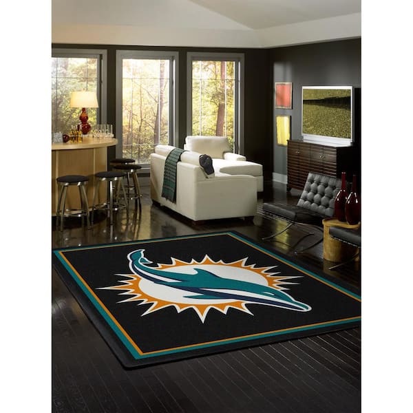 Nfl Miami Dolphins Team Area Rug NFL Rug Room Decor