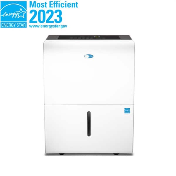 50 pt. Portable Dehumidifier w/ Built-in Pump for Basement, Garage up to 4000 sq ft White, Energy Star