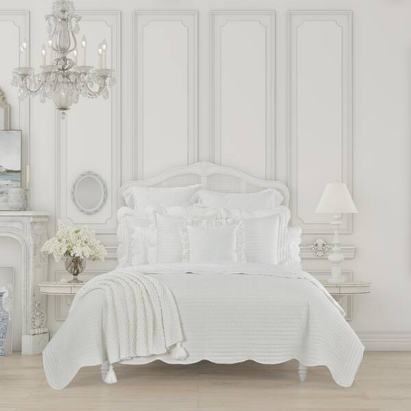 Unbranded Ashford White Cotton Full/Queen Quilt