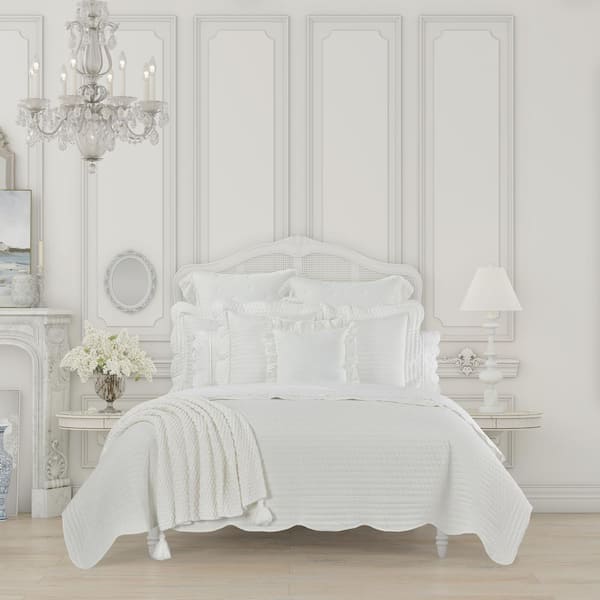 Unbranded Ashford White Cotton King/Cal King Quilt