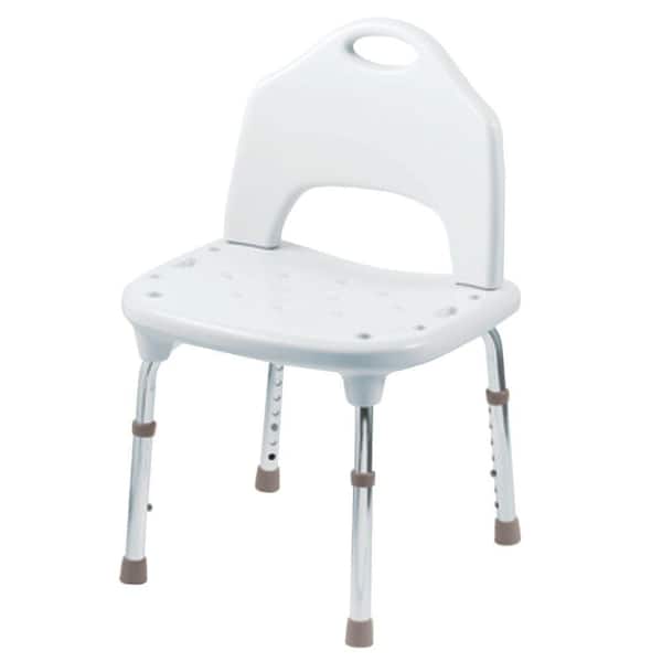 MOEN Plastic Adjustable Shower Chair in White
