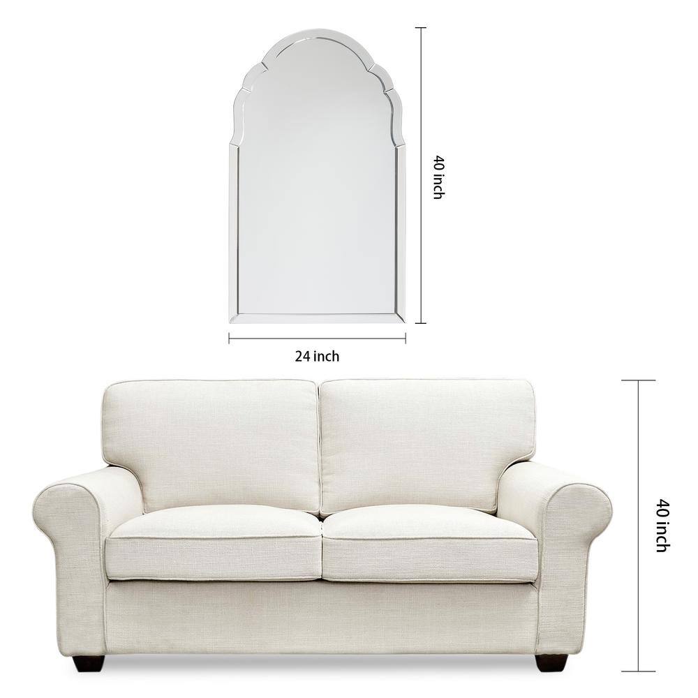 Contemporary Clear Beveled 24" x 40" Wall Mirror