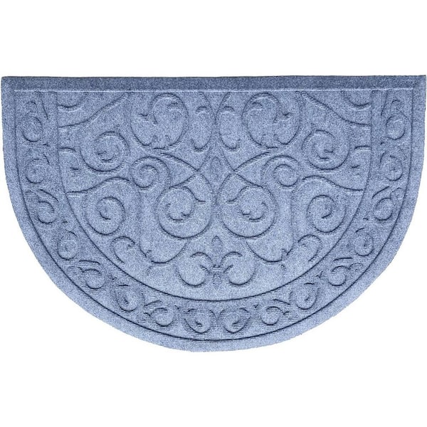 Gray 36 in. x 24 in. Polypropylene Outdoor Door Mat