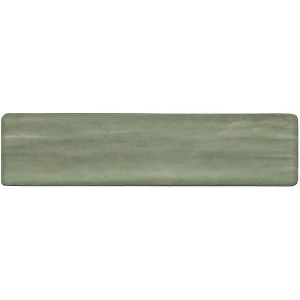 Daltile Artcrafted Aloe 3 in. x 12 in. Glazed Ceramic Wall Tile