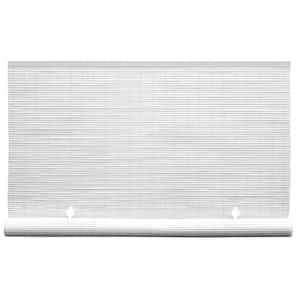 White Cordless Light Filtering UV Protection Vinyl Manual Roll-Up Sun Shade 60 in. W x 72 in. L