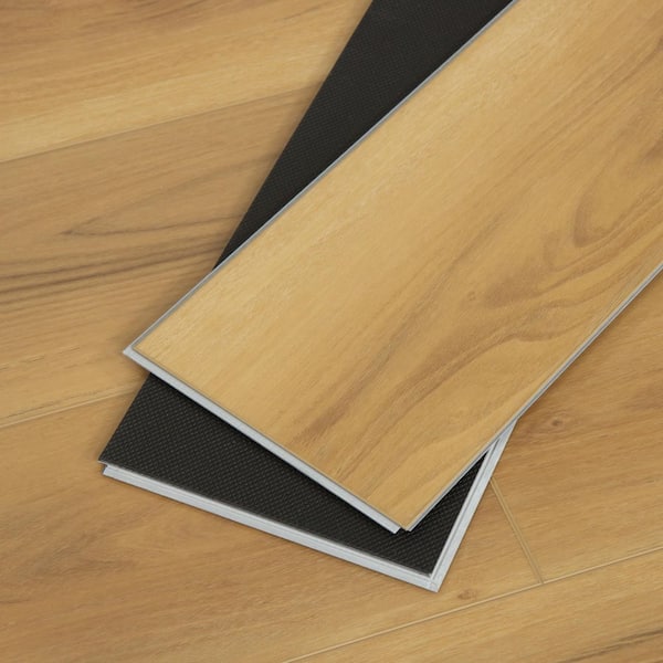 CALI MS New Horizon Teak 20 MIL x 7.2 in. W x 48 in. L Glue Down Waterproof Luxury Vinyl Plank Flooring (24 sqft/each)