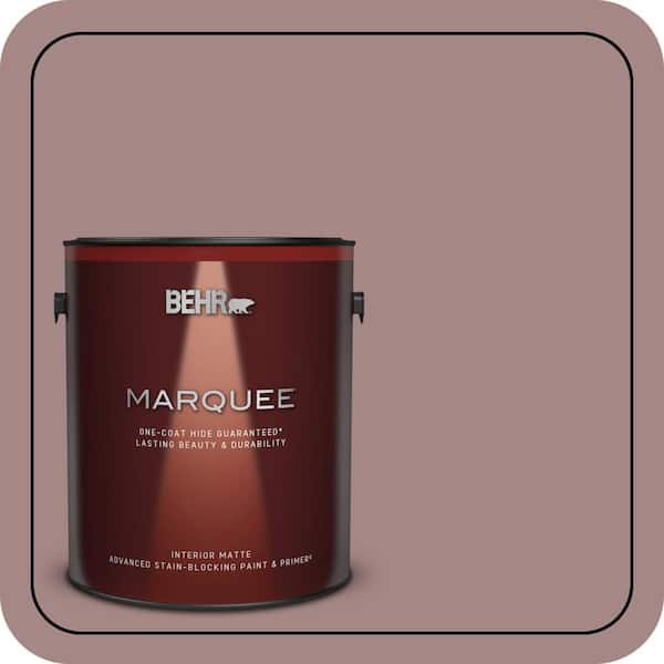 BEHR MARQUEE 1 gal. #120F-4 Blackberry Mocha Matte Interior Paint & Primer