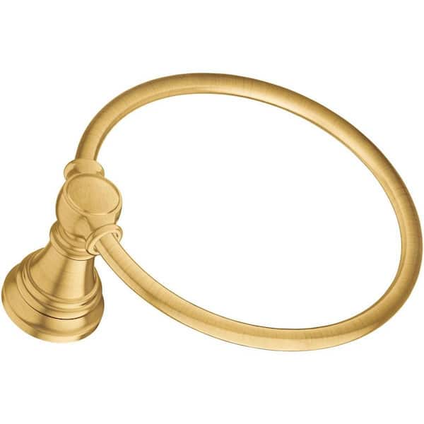 Weymouth Wall Mounted Towel Ring in Brushed Gold