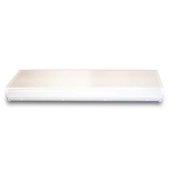 4 ft. 6293 Lumens 128-Watt Equivalent Integrated LED Dimmable White Diffused Lens Wraparound Light, 5000K Daylight 4 ft. 6293 Lumens 128-Watt Equivalent Integrated LED Dimmable White Diffused Lens Wraparound Light, 5000K Daylight