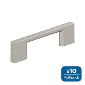 Cityscape 3 in. (76mm) Modern Satin Nickel Bar Cabinet Pull (10-Pack)