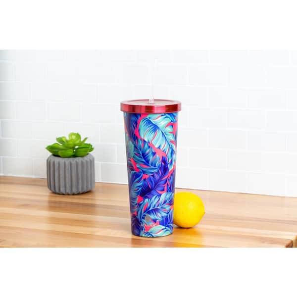  Tervis Tumbler Cherry Blossom Wrap Water Bottle with Lid ,  Clear - 24 Oz : Sports & Outdoors