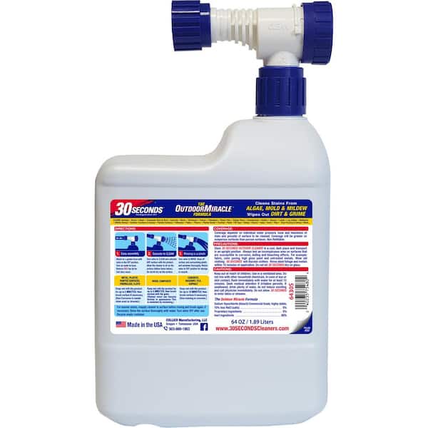 64 Oz Outdoor Ready To Spray Cleaner, Is 30 Seconds Outdoor Cleaner Safe For Cars