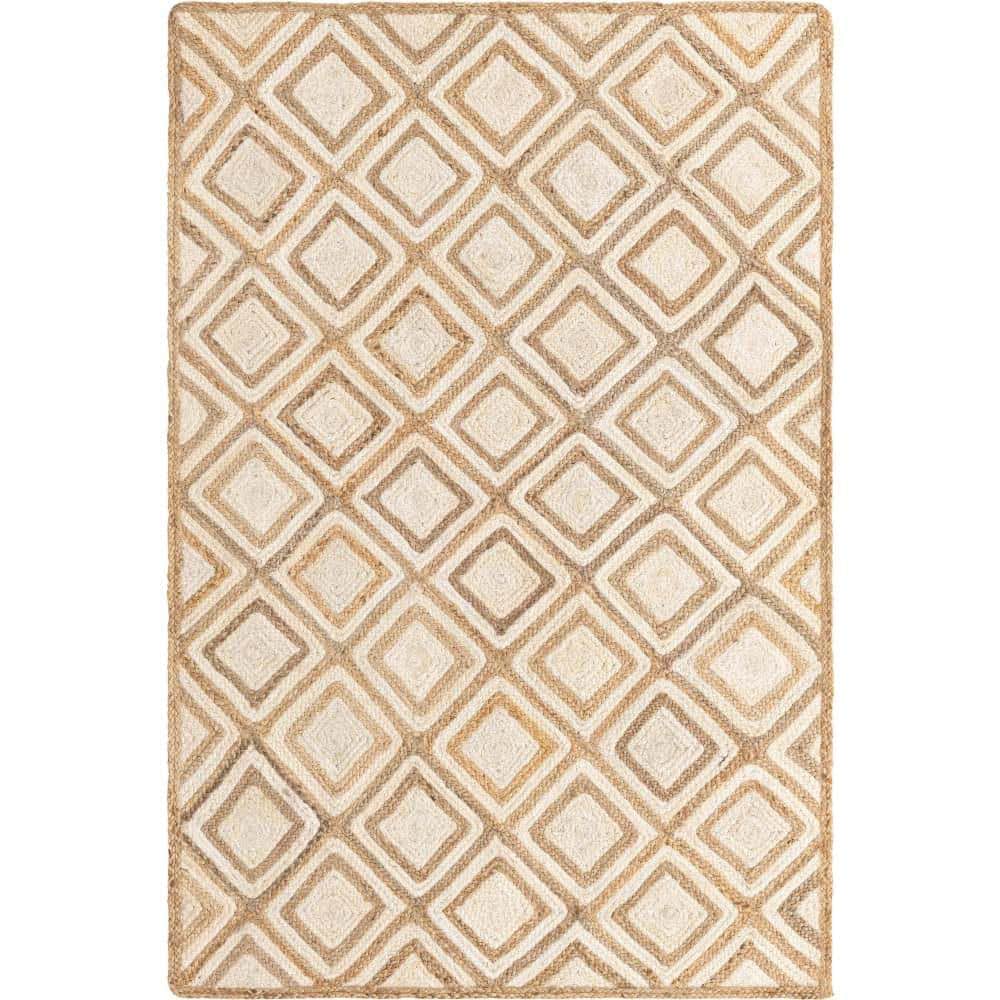 Braided Jute Bengal Natural 5' 1 x 8' 0 Area Rug price history on PriceWatchPro
