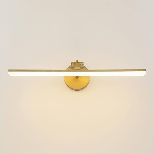 RRTYO Roni 22.8 in. Modern Gold Linear LED Bathroom Vanity Light