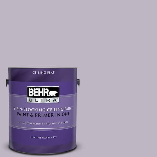BEHR ULTRA 1 gal. #UL250-16 Aster Ceiling Flat Interior Paint and Primer in One