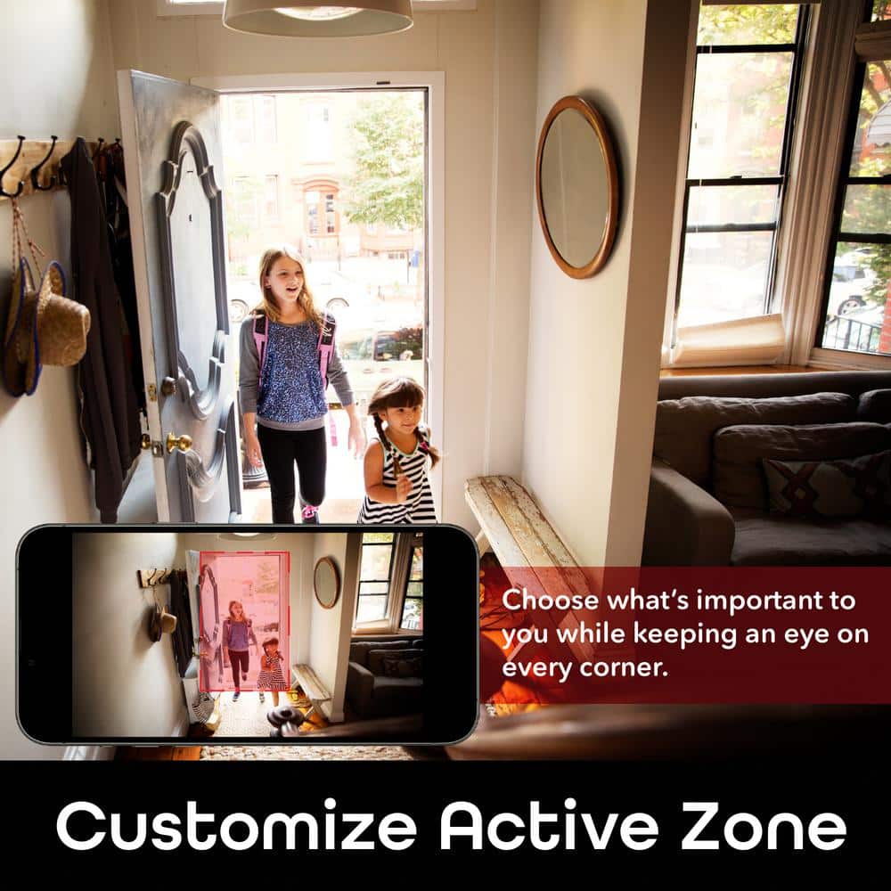 Geeni Glimpse 1080p HD White Wireless Indoor Security Camera 2-Pack
