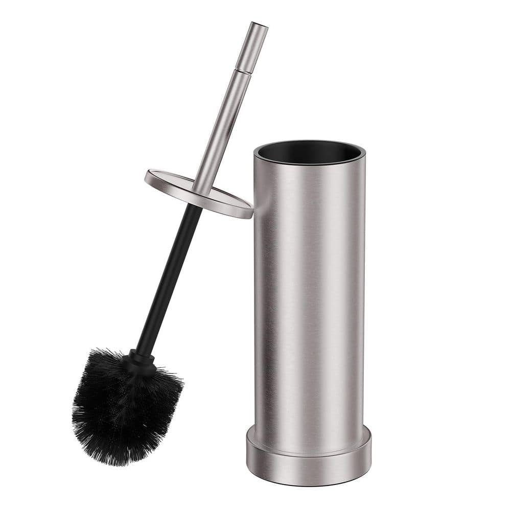 Toilet Brush and Holder, Stainless Steel, Brushed Nickel, Removable Inner Bowl, Splash Guard, Long Handle price history on PriceWatchPro