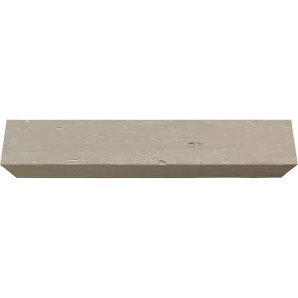 Ekena Millwork Endurathane 12 in. H x 6 in. W x 12 ft. L Knotty Pine Cashmere Faux Wood Beam