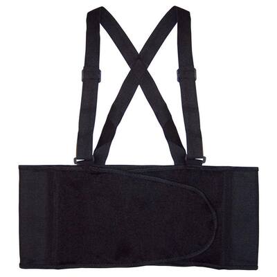 Medium Black Back Brace Support Belt (2-Pack)
