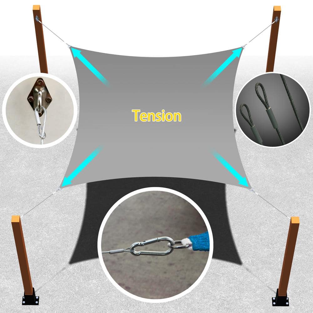 Stainless Steel Shade Sail Installation Hardware Kit