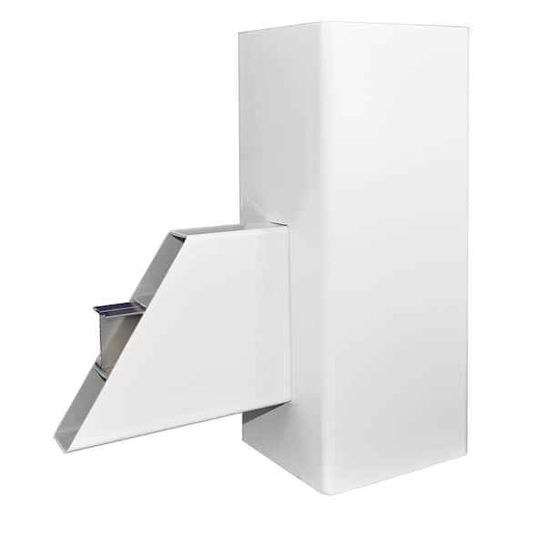 Ashton 7.4 ft. W x 5 ft. H White Vinyl Privacy Fence Double Gate Kit