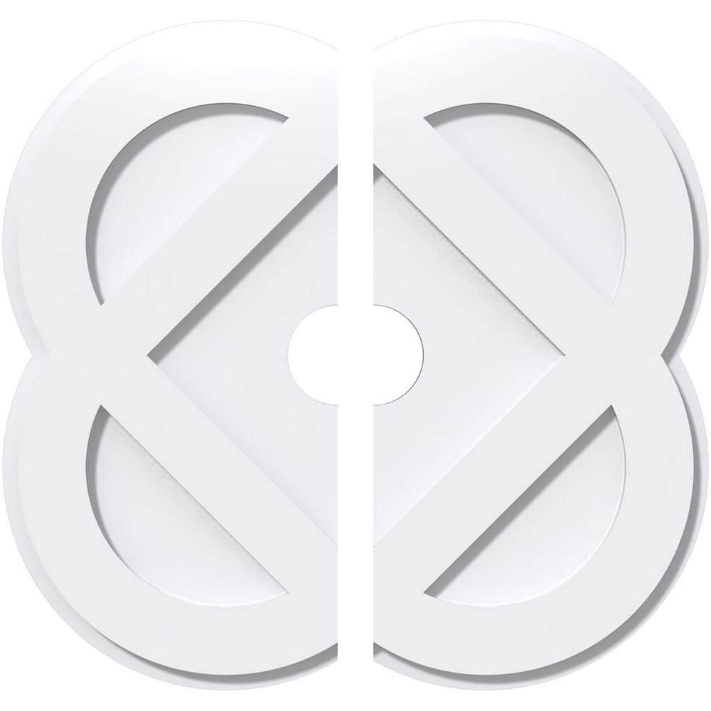1 in. P X 16 in. C X 40 in. OD X 6 in. ID Charlotte Architectural Grade PVC Contemporary Ceiling Medallion, Two Piece price history on PriceWatchPro
