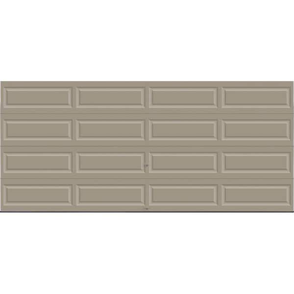 Clopay Classic Steel Long Panel 16ft x 7ft Insulated 6.5 R-Value Sandtone Garage Door without windows