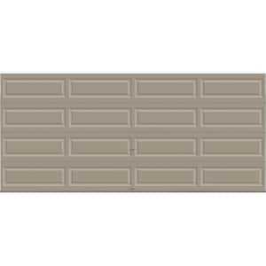 Classic Collection 16 ft. x 7 ft. 12.9 R-Value Intellicore Insulated Solid Sandtone Garage Door with Exceptional