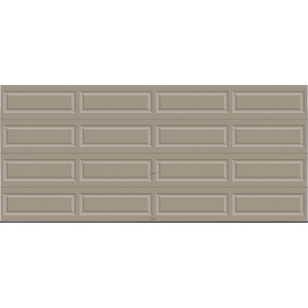 Classic Steel Long Panel 16 ft x 7 ft Insulated 18.4 R-Value  Sandtone Gara