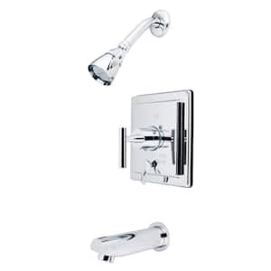 Manhattan Single Handle 1-Spray Tub and Shower Faucet 1.8 GPM with Corrosion Resistant in. Polished Chrome