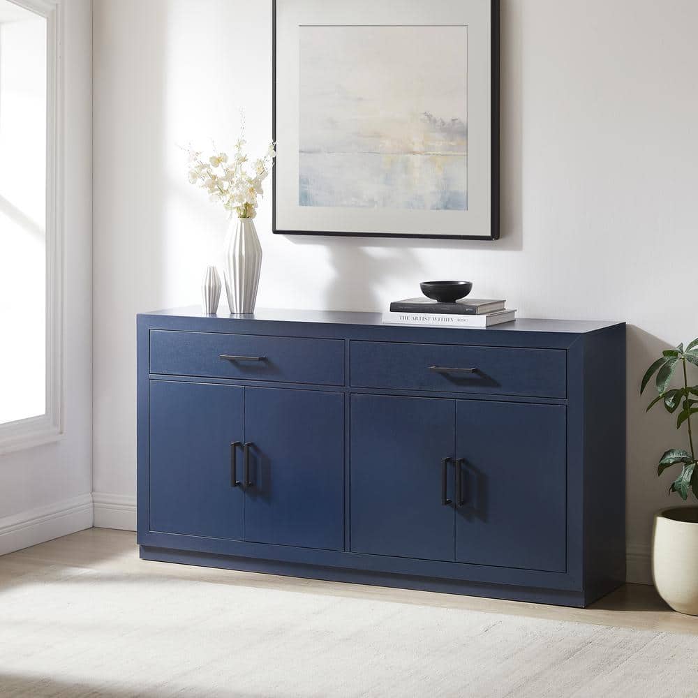 Isla Navy MDF Modern Sideboard Buffet Cabinet with Storage