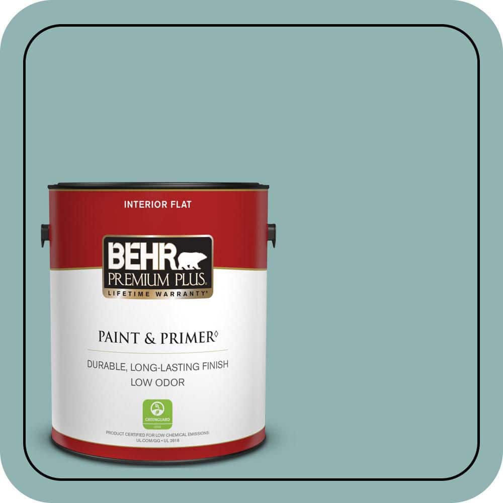 1 gal. #BIC-24 Artful Aqua Flat Low Odor Interior Paint & Primer price history on PriceWatchPro