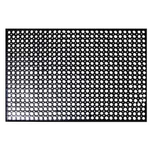 Indoor/Outdoor Durable Anti-Fatigue 36 in. x 60 in. Industrial Commercial Restaurant Bar Rubber Floor Mat in Black