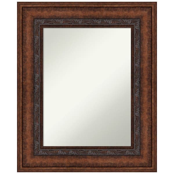 Amanti Art Decorative Bronze 27.5 in. W x 33.5 in. H Rectangle Non-Beveled Framed Wall Mirror in Bronze