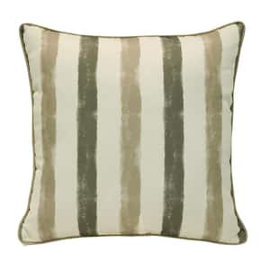 Nature Outdoor Pillow Throw Pillow in Taupe 18 x 18 - Includes 1-Throw Pillow