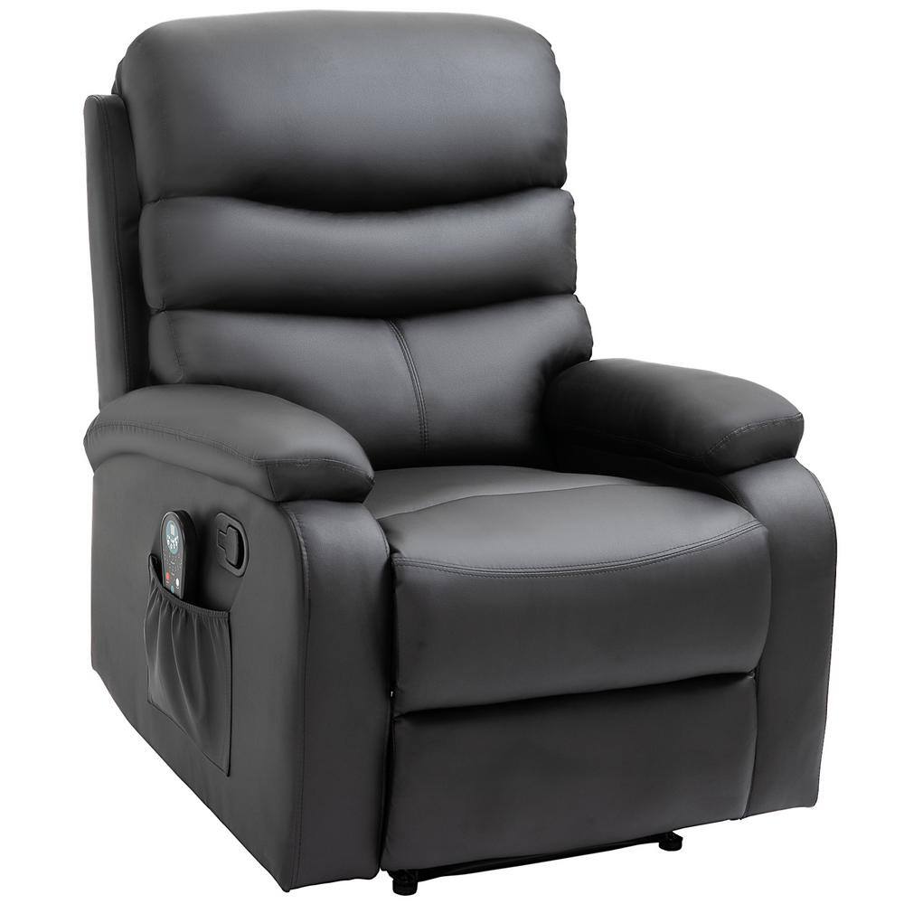 8 point pu leather reclining massage chair