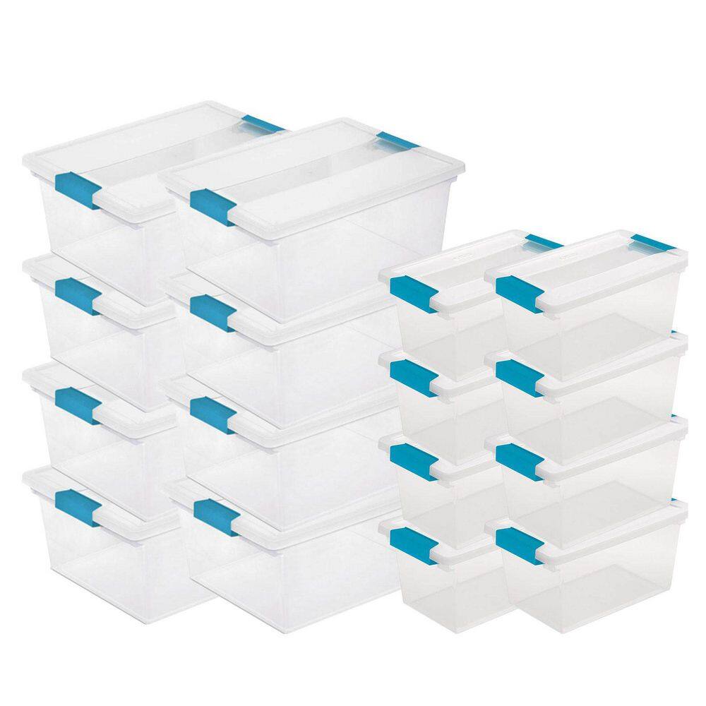 Medium Clear Storage Tote 8-Pack, Large Clear Storage Tote 8-pack price history on PriceWatchPro