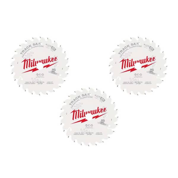 6-1/2 in. x 24-Tooth Carbide General Purpose Track Saw Blade (3-Pack)