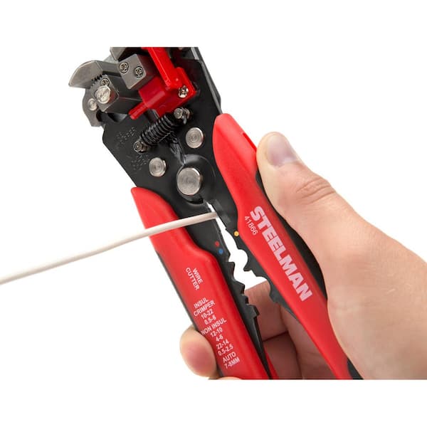 Steelman Self-Adjusting Wire and Cable Stripper 41866 - The Home Depot