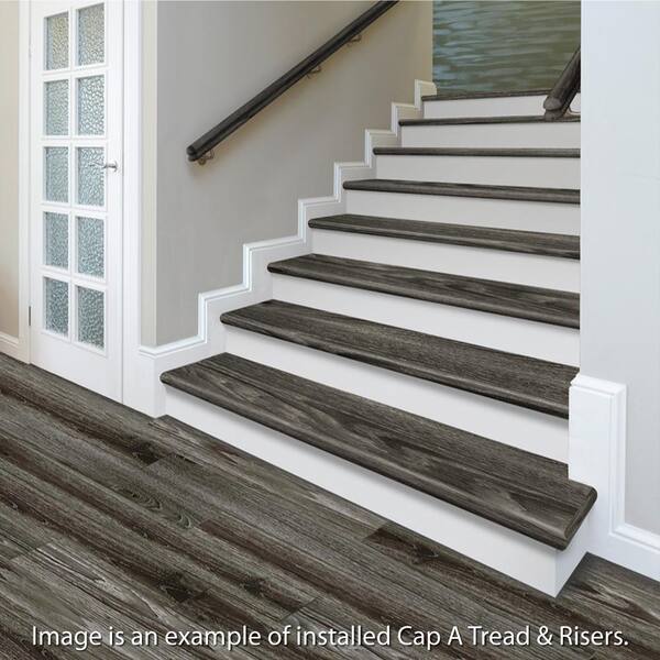 Cap A Tread Essential Oak 47 In L X 12, How To Install Lifeproof Flooring On Stairs