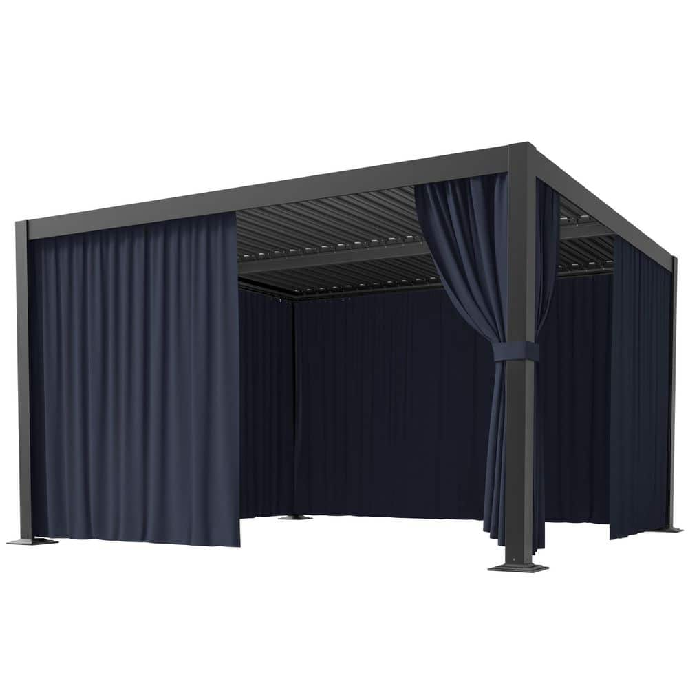 WNP 12 ft. x 12 ft. Universal Outdoor Privacy Curtains, Gazebo