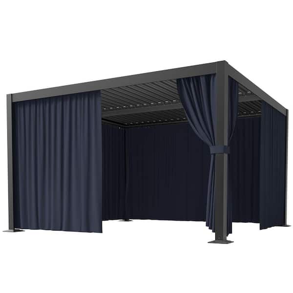 WNP 12 ft. x 12 ft. Universal Outdoor Privacy Curtains, Gazebo